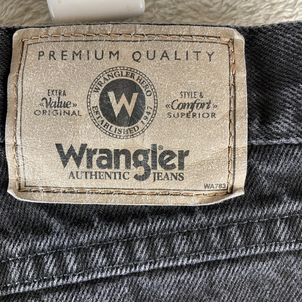Wrangler Premium Quality‎ Black Jeans Men's Sz 40x32 Regular Fit 96501CB
